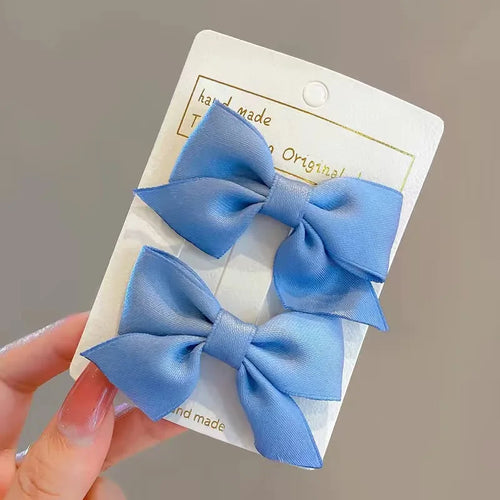 2PCS New Cute Bow Headgear Sweet Little Girl Hair Accessories Summer