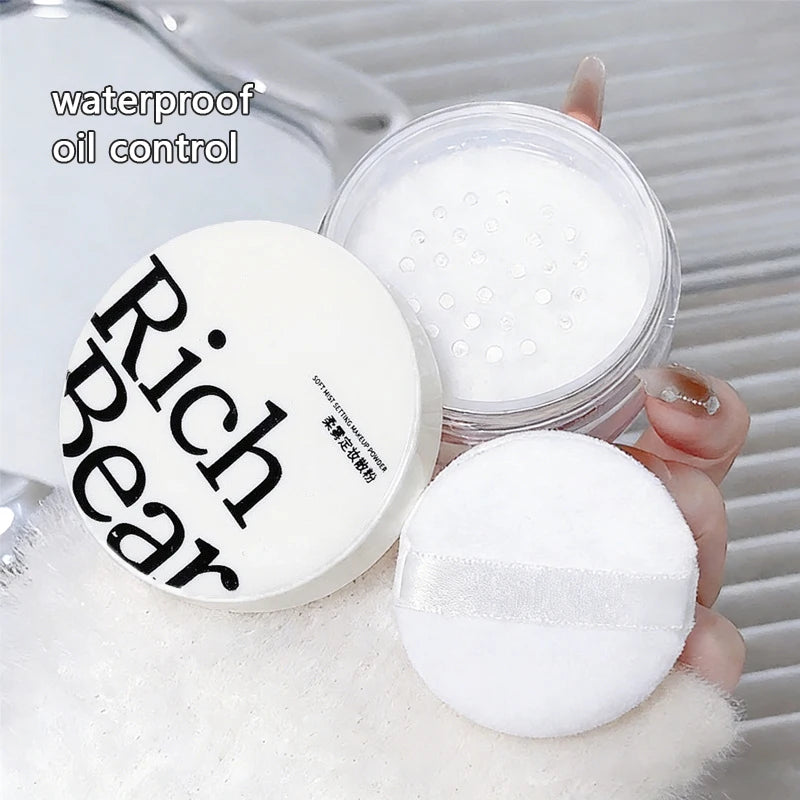 White Face Loose Powder Waterproof Oil Control Matte Natural White