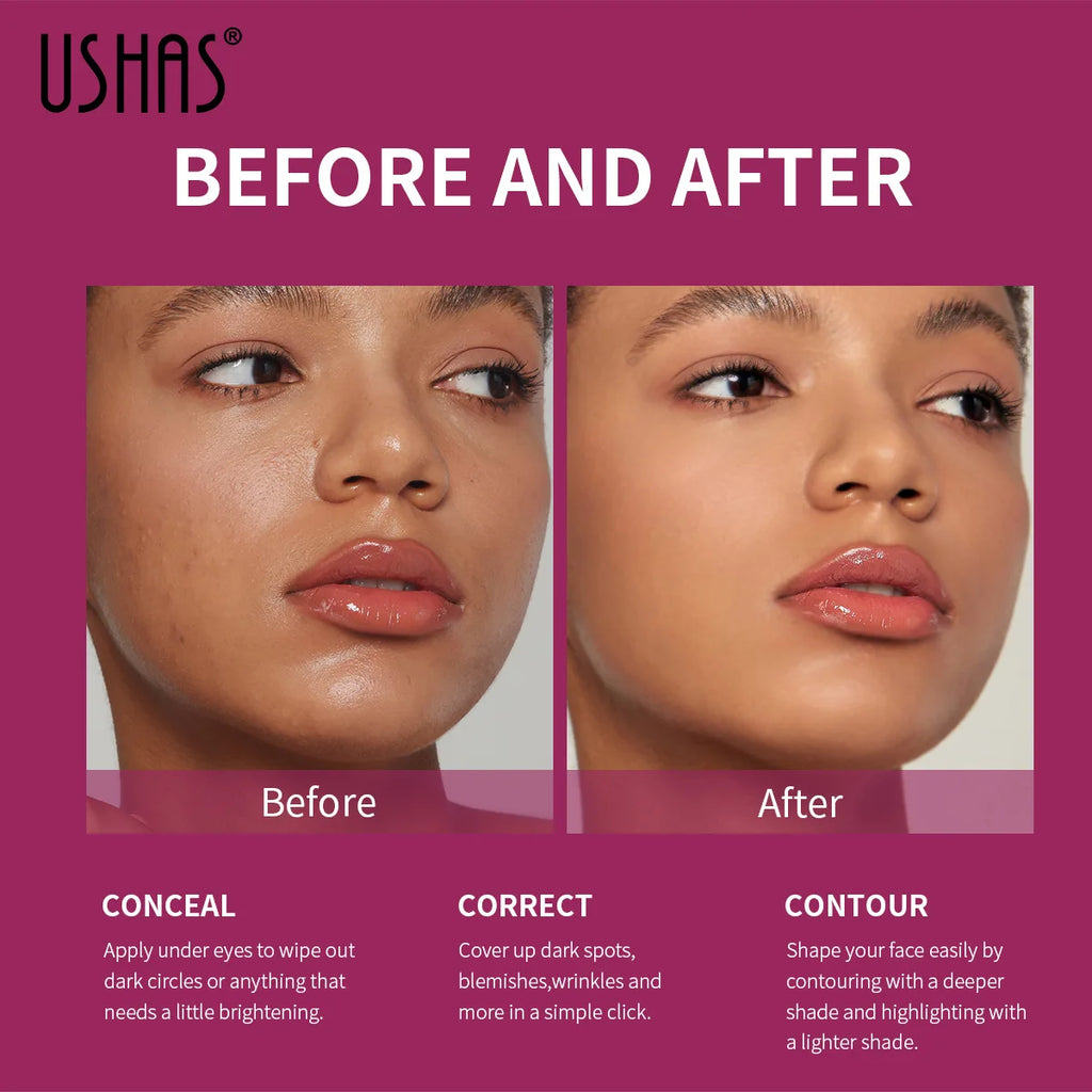 Facial Concealer Sponge Head Matte Liquid Foundation Makeup Oil