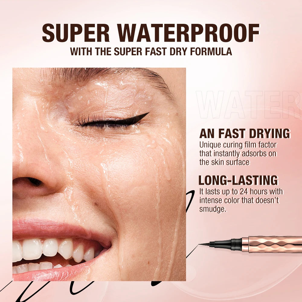 O.TWO.O Eyeliner Pencil Liquid Eye Liner Waterproof Smudge Proof Quick