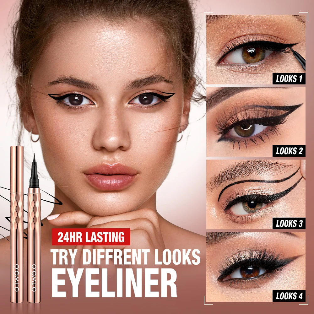 O.TWO.O Eyeliner Pencil Liquid Eye Liner Waterproof Smudge Proof Quick