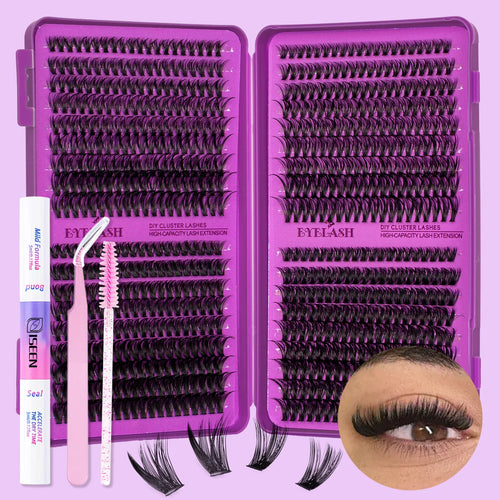 Lash Clusters Kit DIY Lash Extension Kit Large Capacity D Curl with