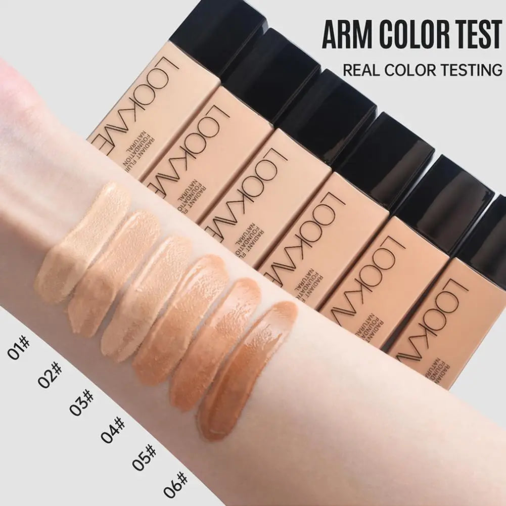 LOOKAVE Liquid Foundation Long Lasting Full Coverage Matte Cream CC