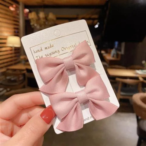 2PCS New Cute Bow Headgear Sweet Little Girl Hair Accessories Summer
