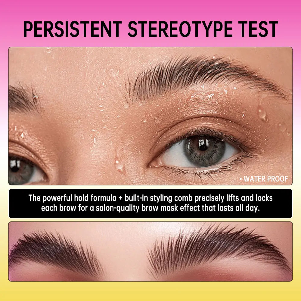 Brow Lamination Gel With Comb Super Lift Brow Glue Long Lasting Strong