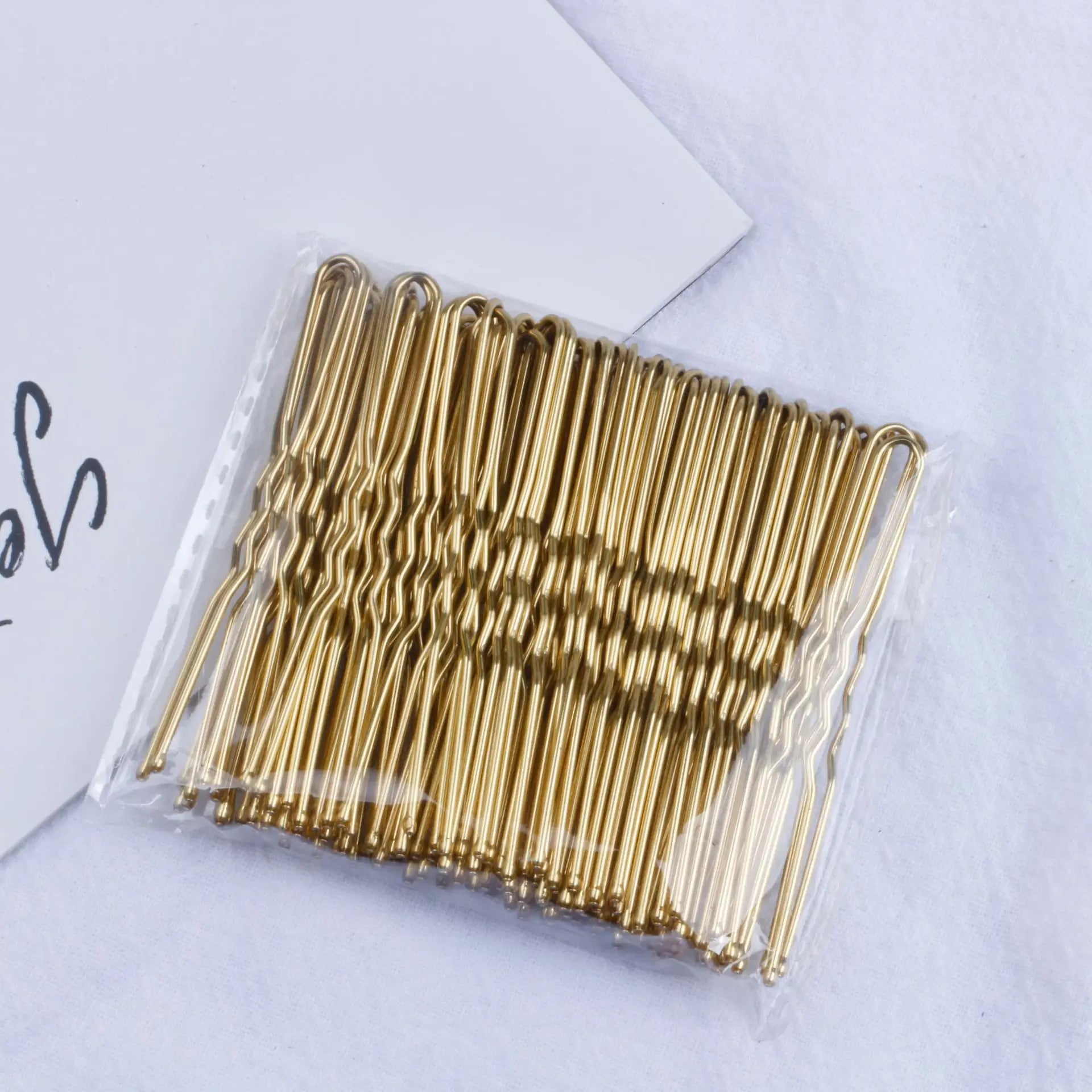 50pcs Women Girls U Shaped Hairpins For Bun Metal Hairdressing Bobby