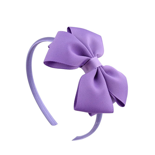 20Colors Colourful Ribbon 1pcs Headband Girls Child Headwears Wide Big