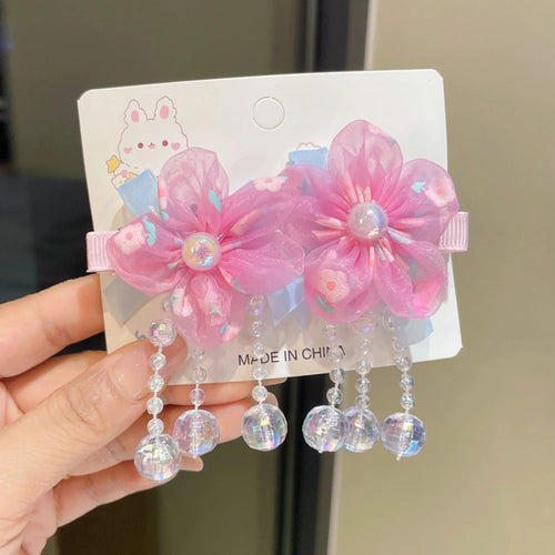 Children's Hanfu Headdress Flower Tassel Ancient Style Clip Hair