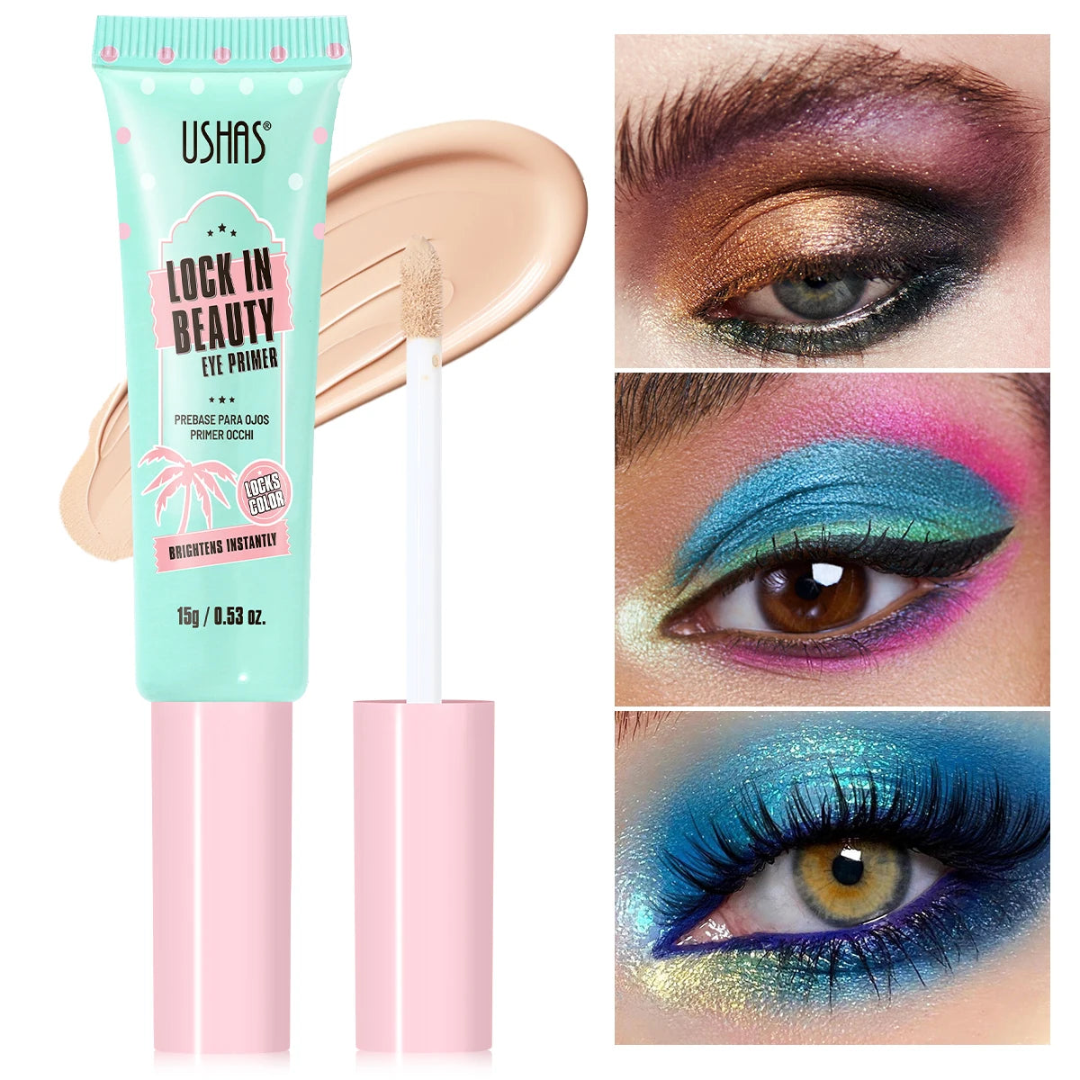 USHAS Eye primer, long-lasting makeup effect, modifies eye skin tone,