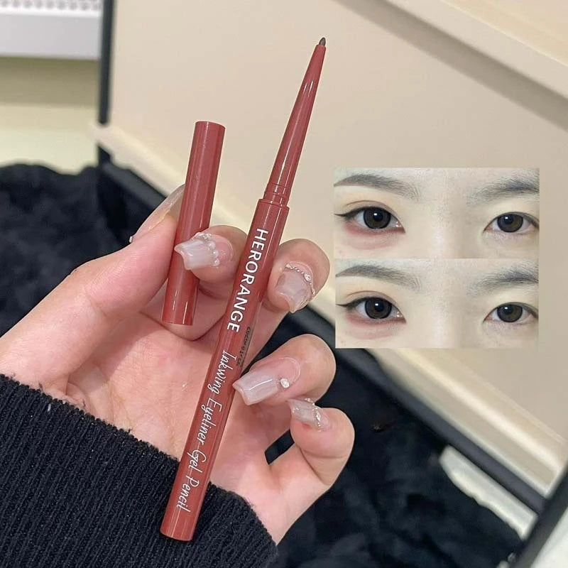 12 Colors Eyeliner Pencil Smooth Wine Red Soft High Pigment Eye Liner