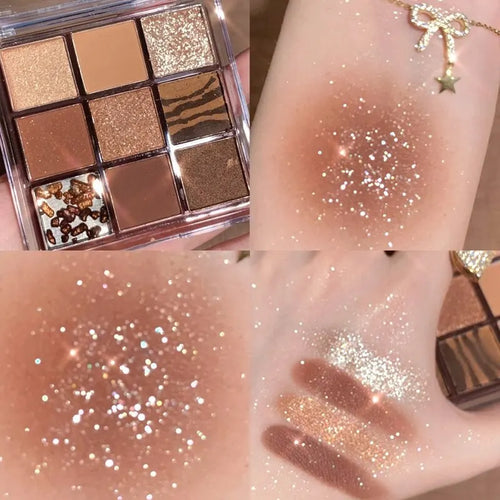 Clearance_DIKALU Spring And Summer New Eyeshadow Palette Oh Rosy Nine