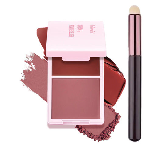 Blush Juvia's Cream Powder Matte Blush Makeup Rose Pan Long-lasting