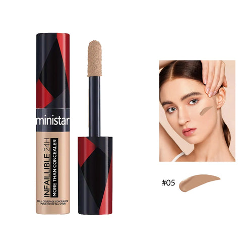 1pc full coverage concealer, waterproof, sweat proof, stain resistant,