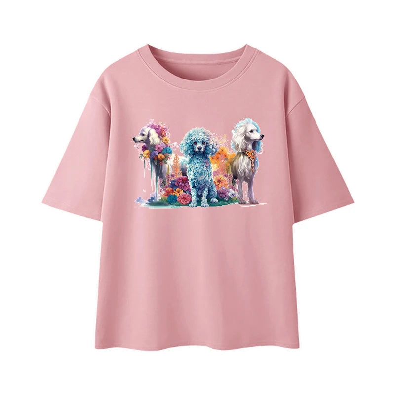 Thermal Press Clothes Stickers Wolfs Horses Flowers Print On T-Shirt Animal Design Diy Accessory Iron On Patch