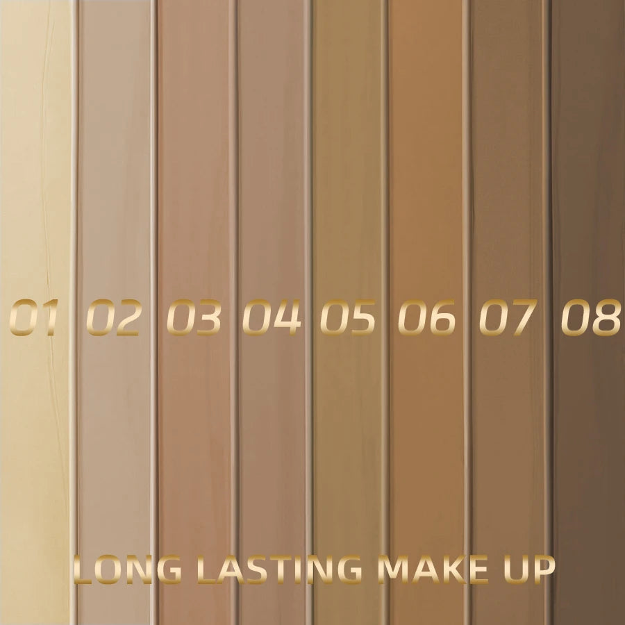 8-Color Face Foundation Cream Oil-Control Matte Concealer Waterproof