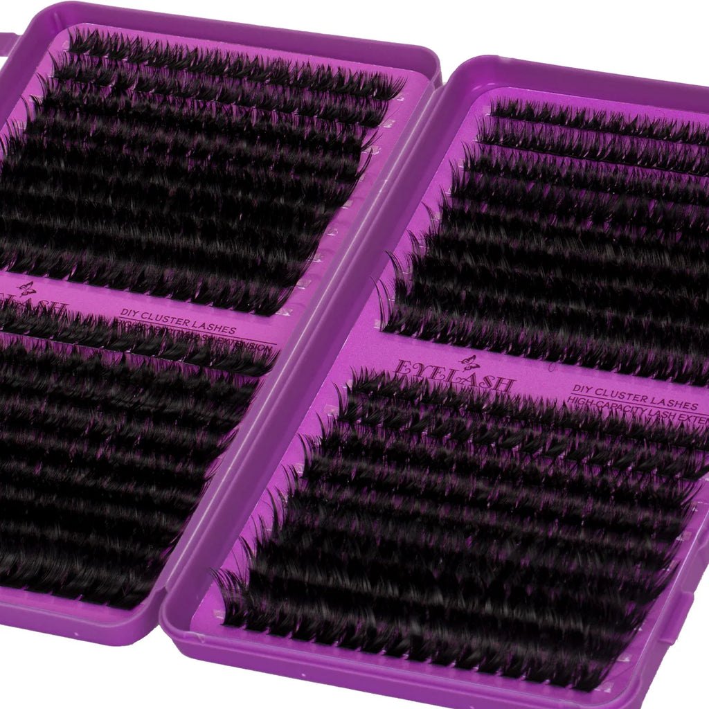Lash Clusters Kit DIY Lash Extension Kit Large Capacity D Curl with