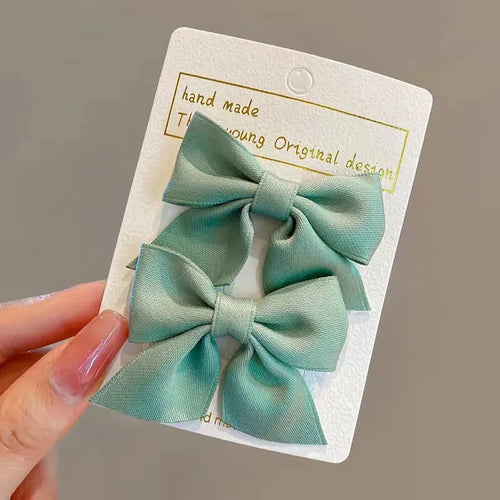 2PCS New Cute Bow Headgear Sweet Little Girl Hair Accessories Summer