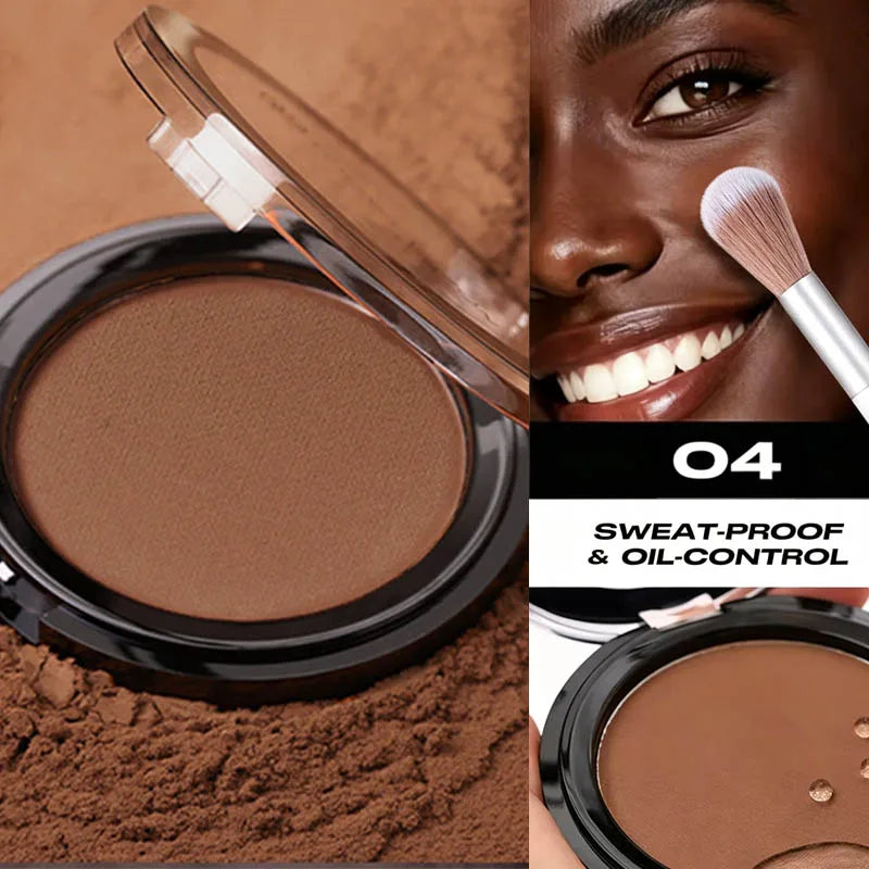 Professional matte contour powder tray creates a 3D facial contour,