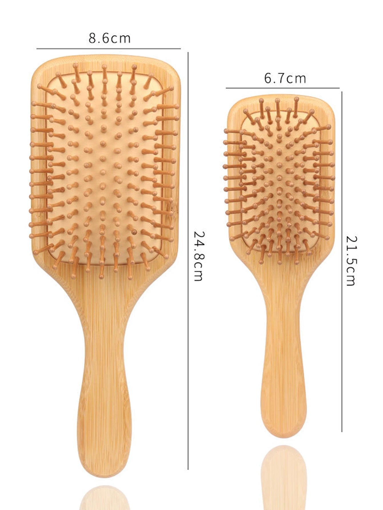 1pc natural wooden hair comb hair loss scalp massage hair brush hair