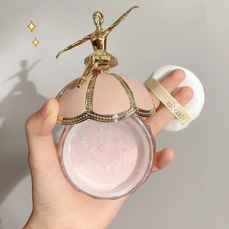 MackAndy Air-Feel Long-lasting Ballet Setting Powder, Oil-control,