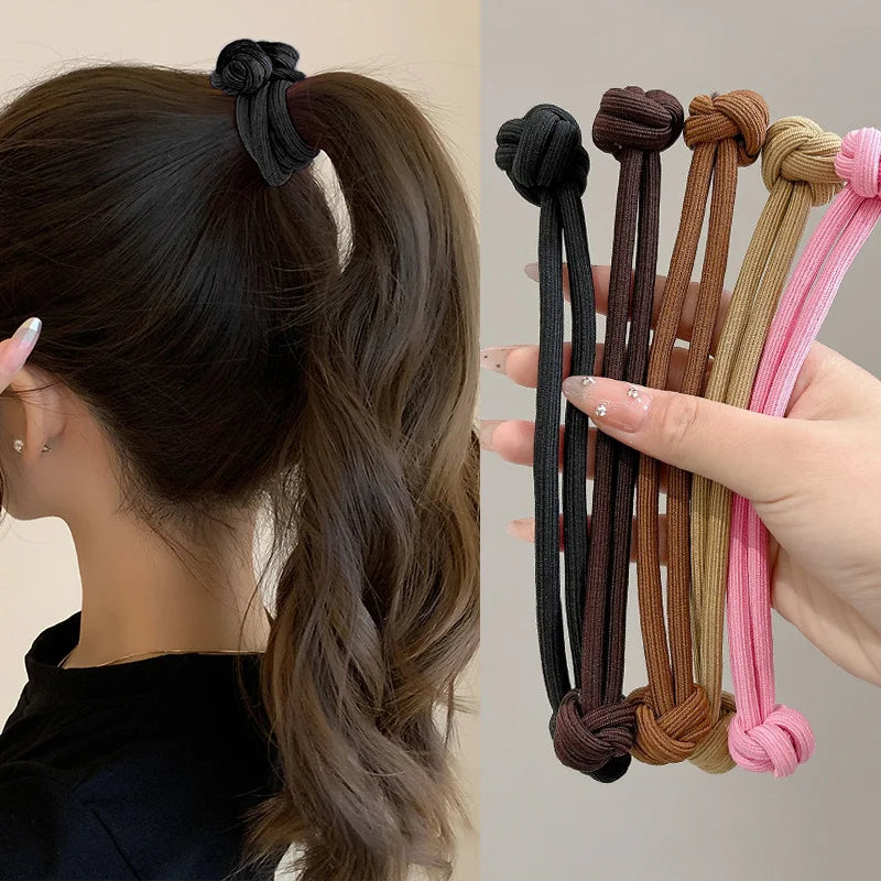 Simplicity Stretch Rubber Hair Ties for Women High elasticity Fashion