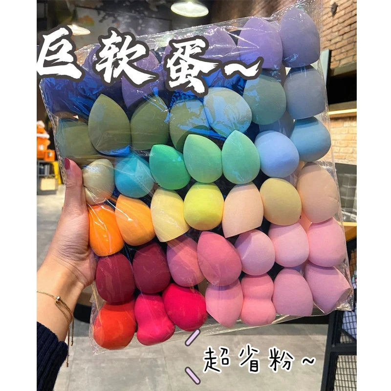 10/20/50/100Pcs Sponge Cosmetic Puff Bulk Wholesale Beauty Egg Set
