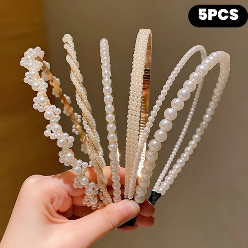 5 Pieces of Girls' Princess Hair Accessories, Children's Imitation