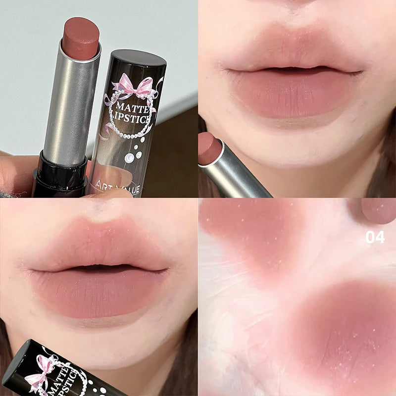 ART VALUE Brand Professional Lips Makeup Waterproof Matte Nude