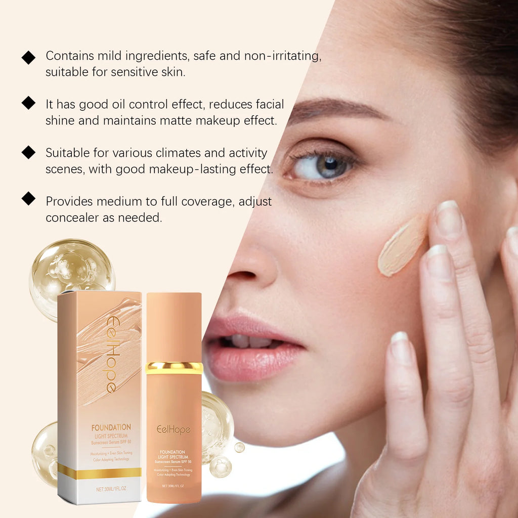 4-in-1 Liquid Foundation Spf 50+ Magic Color Changing Matte
