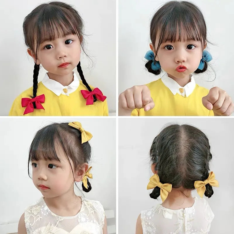 2PCS New Cute Bow Headgear Sweet Little Girl Hair Accessories Summer