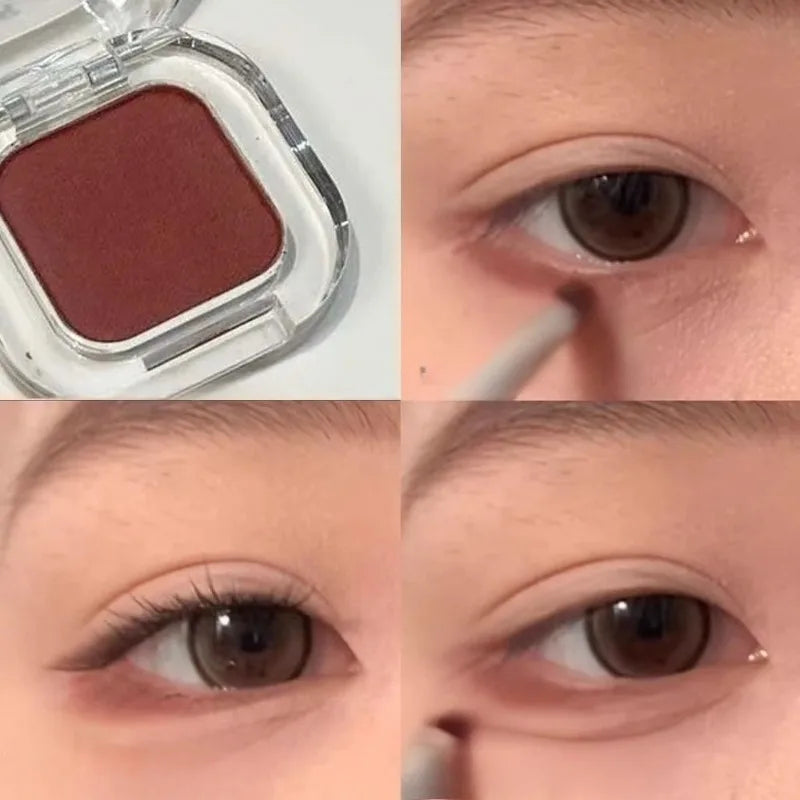 Red Brown Eyeshadow Palette Multifunctional Makeup Palette Silky Matte