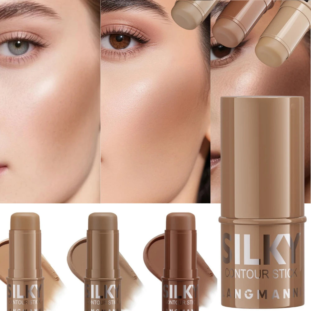 LANGMANNI Tri-Color Multi-Functional Face Brightening Contour Stick