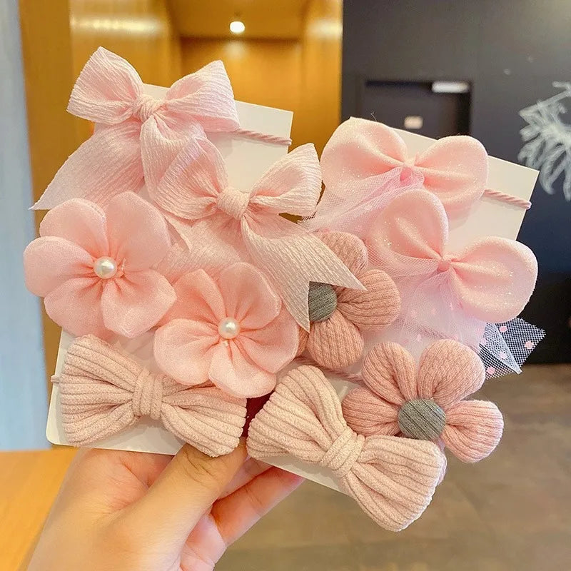 10pcs Hair Accessories Girls Scrunchies Aesthetic Lacos De Cabelo