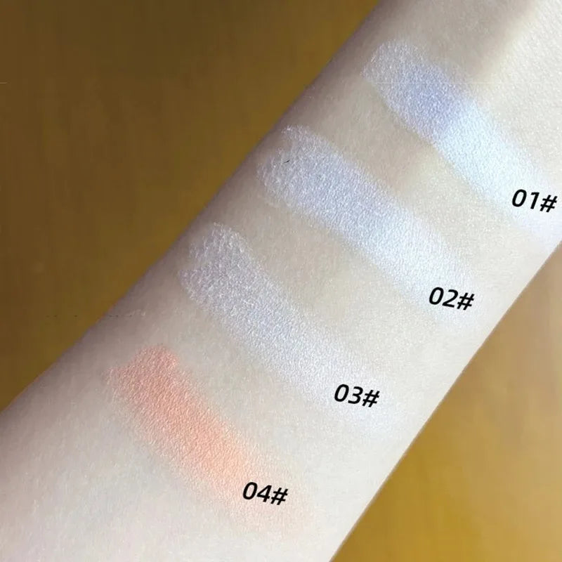 Matte Highlighter Powder Eyeshadow Palette White Long Lasting Natural