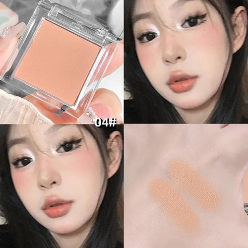 Matte Highlighter Powder Eyeshadow Palette White Long Lasting Natural