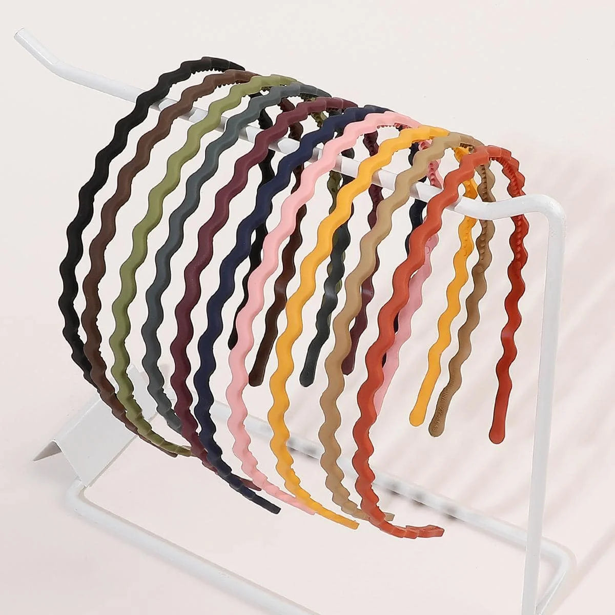 10Pcs Thin Headbands for Girls Women Colorful Wave Skinny Hairbands