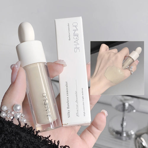 Flawless Finish Liquid Concealer Full Coverage for Blemishes Dark