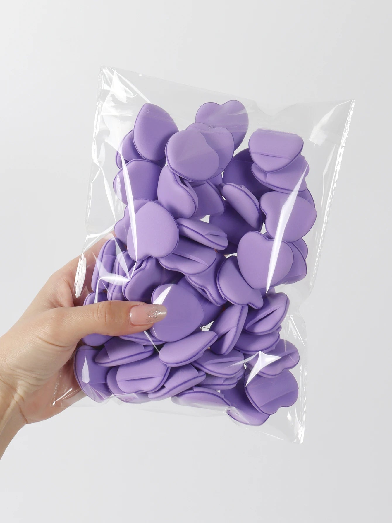 50 Mini Finger Cushions Air Cushion Powder Puff, Latex-Free Mixed