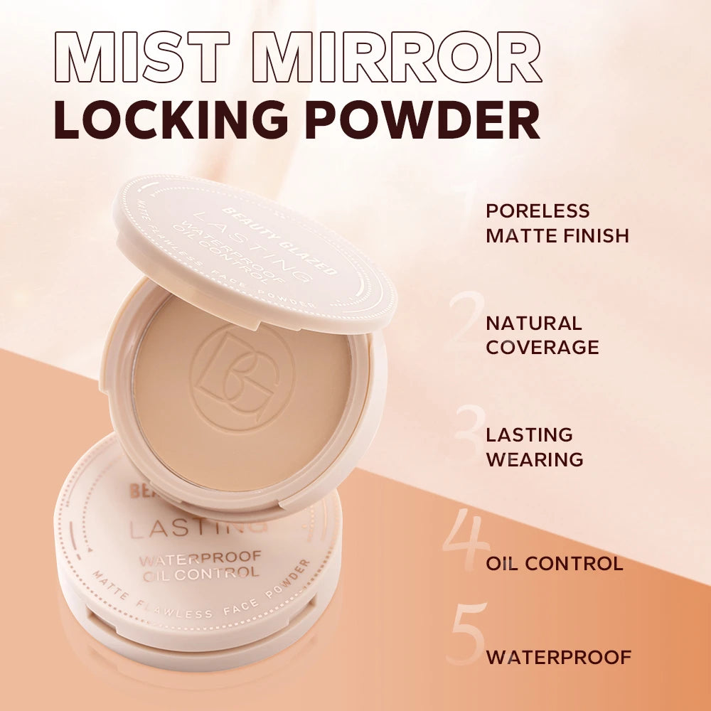 BEAUTY GLAZED Oil Control Matte Face Powder Long Lasting Flawless