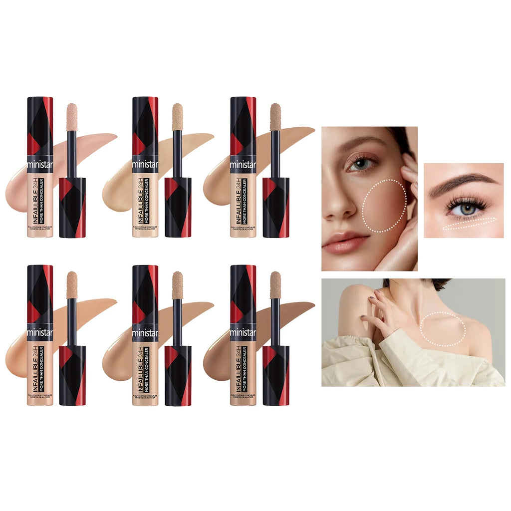 1pc full coverage concealer, waterproof, sweat proof, stain resistant,