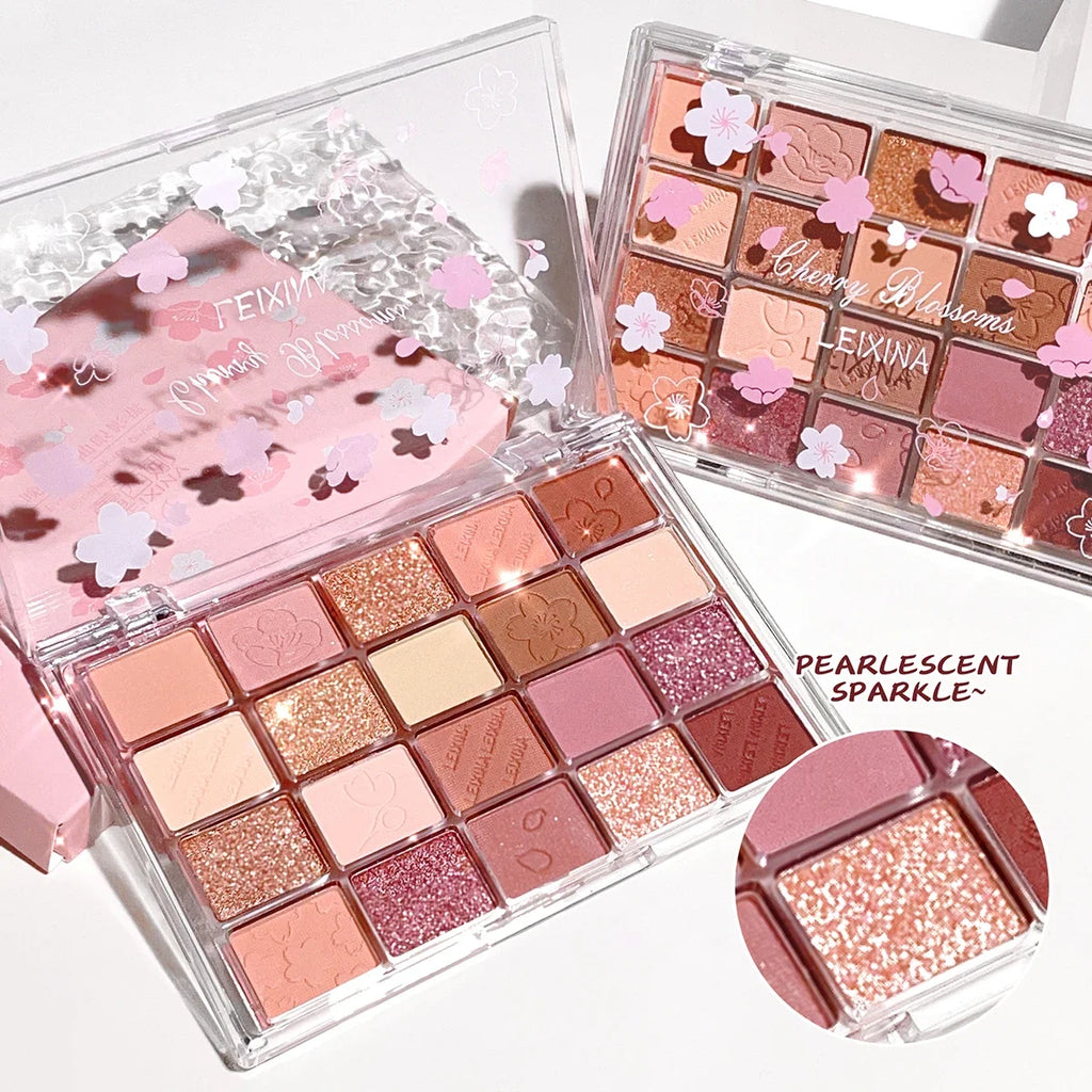 20-Color Eyeshadow Palette – Shimmer & Matte, Highly Pigmented,