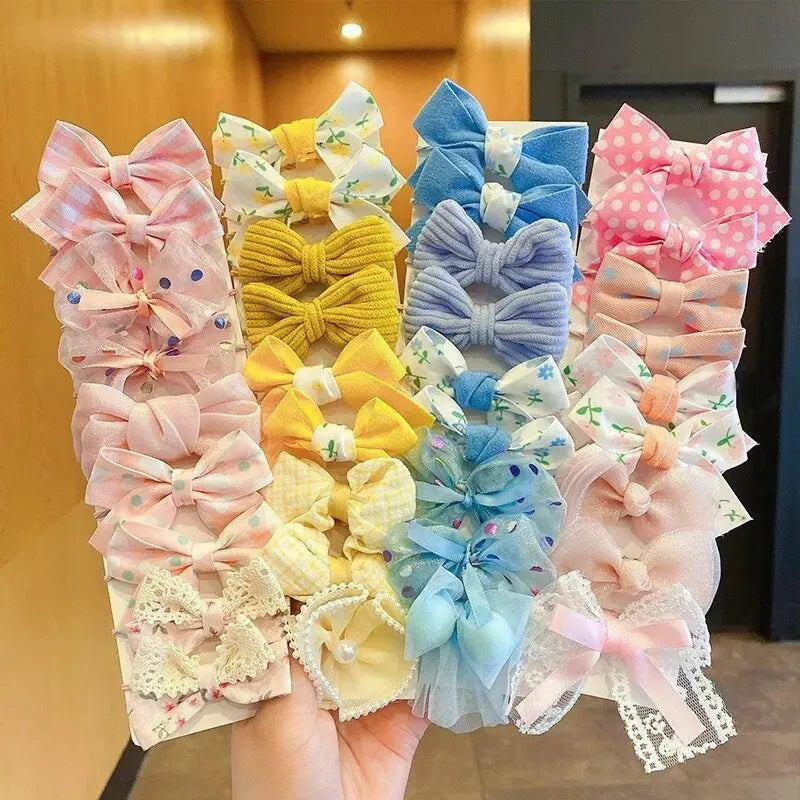 10pcs Hair Accessories Girls Scrunchies Aesthetic Lacos De Cabelo