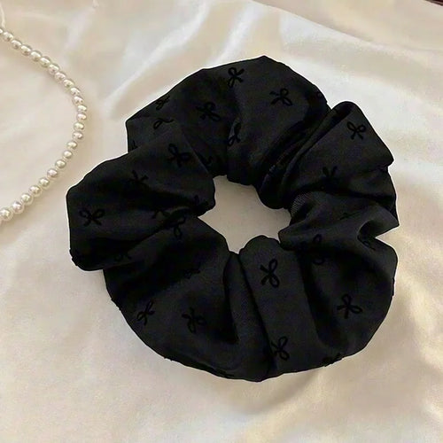 Premium Heart Polka Dot Bow Hair Ties for Women Korean Style Soft