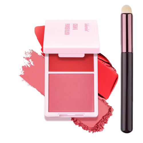Blush Juvia's Cream Powder Matte Blush Makeup Rose Pan Long-lasting