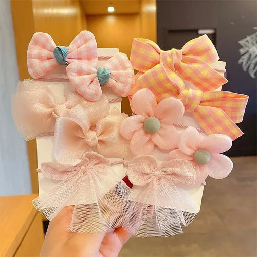10pcs Hair Accessories Girls Scrunchies Aesthetic Lacos De Cabelo