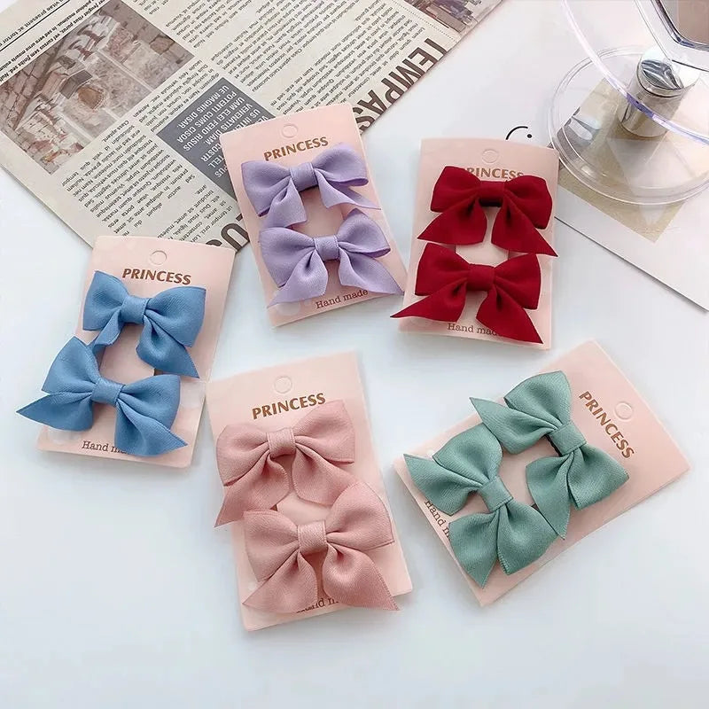 2PCS New Cute Bow Headgear Sweet Little Girl Hair Accessories Summer