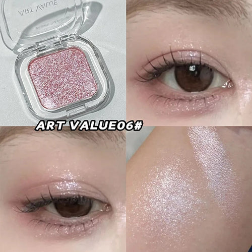 ART VALUE Single Color Eyeshadow Palette, Long-lasting, Matte &