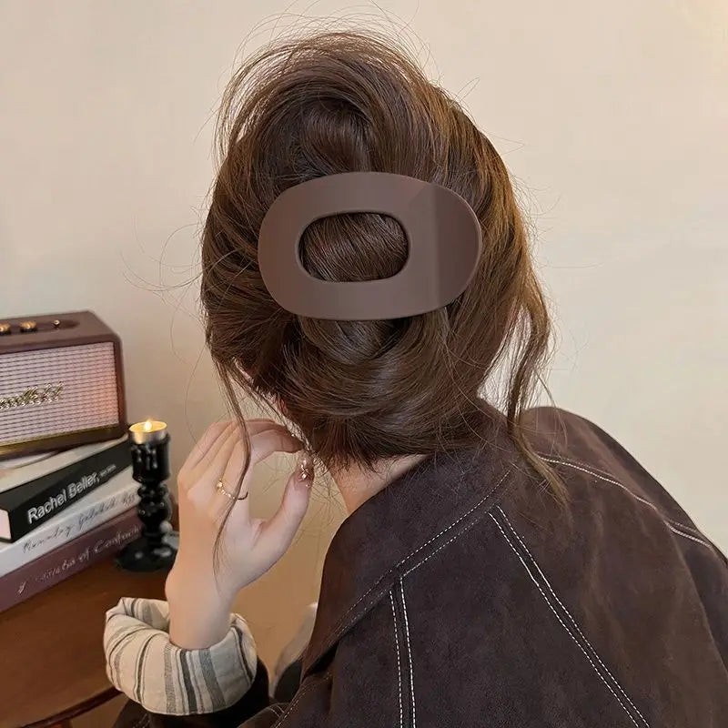 Korean Elegant Hair Claws Crab Matte Acetic Acid Hair Clip Spoon