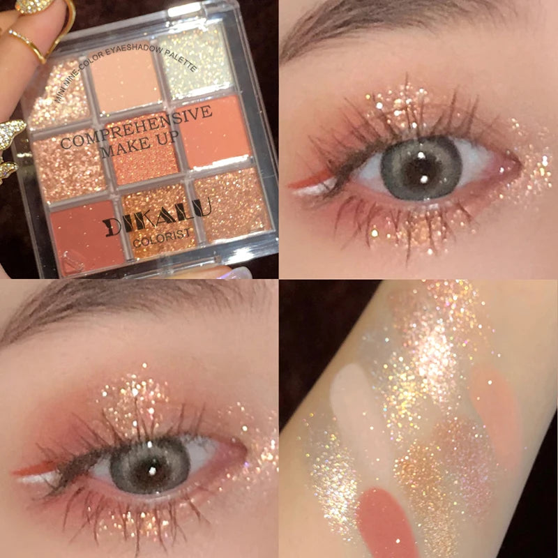DIKALU Spring And Summer New Eyeshadow Palette Oh Rosy Nine Palace
