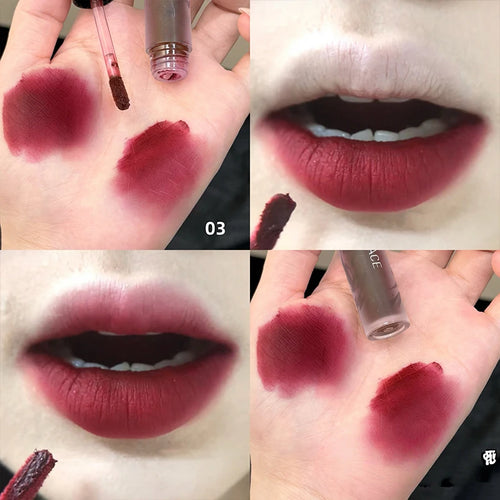 CACE Brand Velvet Matte Red Lip Stain Makeup Waterproof Orange Nude